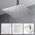 Shower head jet shower Large square shape 8 inch rainfall overhead stainless steel bathroom heavy duty premium quality. 