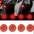 1/2/4pcs Universal LED Car Opening Door Safety Warning Anti-collision Lights Magnetic Sensor Strobe Flashing Alarm Lights.