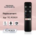TCL Remote RC802V FUR6 Google Assistant Voice Remote Control For T.CL TV 40S6800 49S6500 55EP680 Replace RC802V FMR1. 