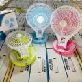 5580 LED Mini Fan ( မီးပါအားသွင်းပန်ကာ ). 