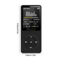 Portable MP3 Player Rechargeable Record Noise Conduction Media Lossless Pocket Sport Music Play with Micrphone Walkman Machine. 