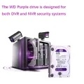 Western Digital Purple HDD 1TB 2TB 3TB 4TB 6TB 8TB SATA 6.0Gb/s 3.5" Hard Drive Disk Security System Video Recorder DVR NVR CCTV. 