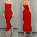 JZ461 New Summer Women's Dress Long Sling Dresses Club  Suspender Dress. 