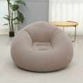 Inflatable Flocked Lazy Sofa, Portable Foldable Inflatable Lounge Chair for Home Office Nap Outdoor Camping Living Room 1PC. 