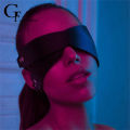 PU Fetish Masquerade Exotic Costumes Leather Bondage Gothic Mask Sleep Eyeshade Sexy Lingeire Blindfold Couple  For Edgy Woman. 