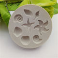 Seashell Conch Starfish Fish Under the Sea Style Pastry Baking Molds for Cookie Candy Marine Theme Cake Fondant Silicone Mold.