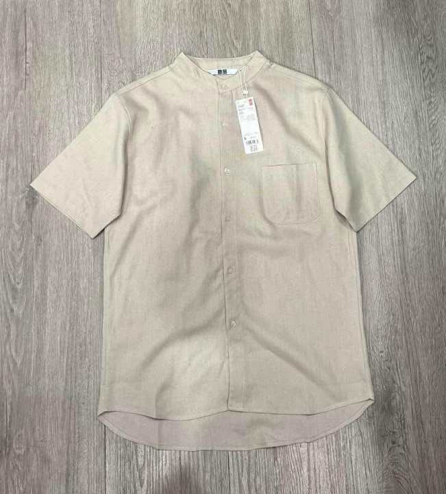 Uniqlo%20Men%20Chinese%20Collar%20Linen%20%F0%9F%92%AF%20%20%20The%20Fabric%20Is%20Very%20Good,%20Beautiful%20Shape,%20Front%20Buttons,%20Has%20a%20Pocket%20on%20One%20Side%20of%20the%20Chest.%20This%20Model%20Looks%20Great%20on%20Anyone%20Who%20Wears%20It.%20-%20Image%205