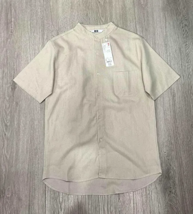 Uniqlo%20Men%20Chinese%20Collar%20Linen%20%F0%9F%92%AF%20%20%20The%20Fabric%20Is%20Very%20Good,%20Beautiful%20Shape,%20Front%20Buttons,%20Has%20a%20Pocket%20on%20One%20Side%20of%20the%20Chest.%20This%20Model%20Looks%20Great%20on%20Anyone%20Who%20Wears%20It.%20-%20Image%205