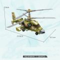  Building Blocks Helicopter Model High Simulation Assemble Bricks Toy Collectible  for Kids Kit Adults. 