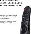 LG Replacement Magic Remote Control for LG (AN-MR19BA) - Black. 