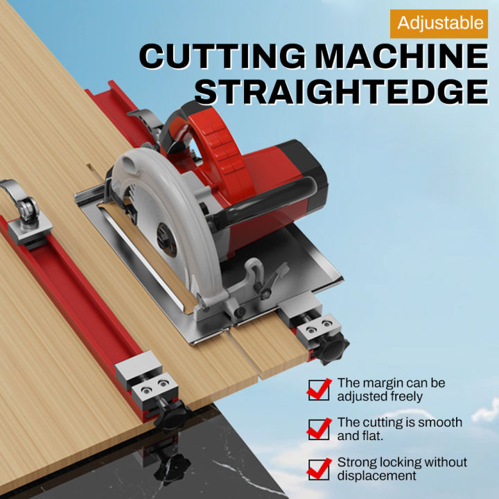 Adjustable Cutting Machine Base Guide Rail 240mm 360mm ABS Circular Saw ...