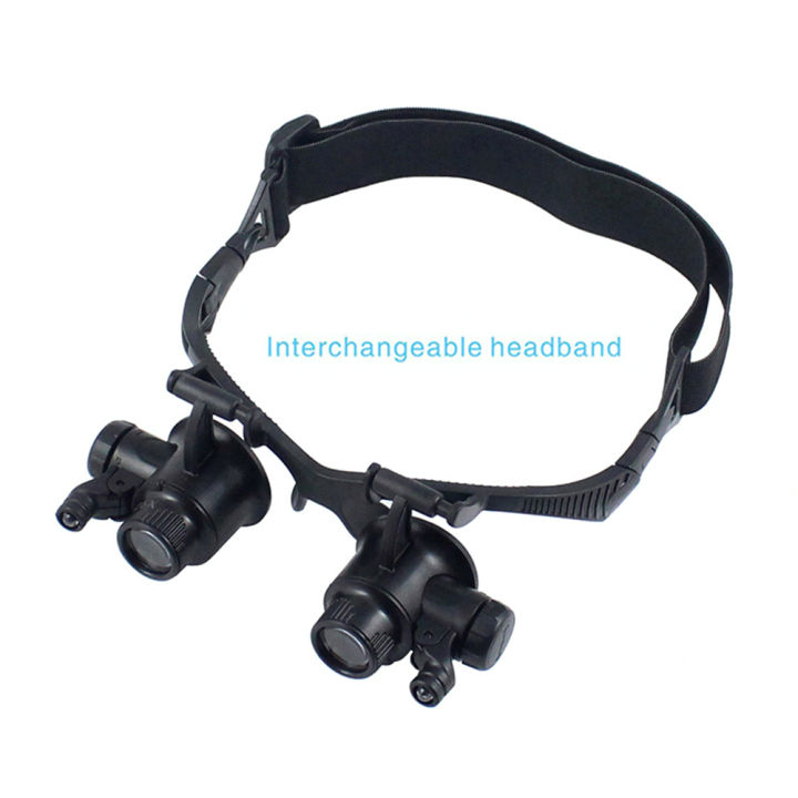 Magnifying%20Glass%2010X/15X/20X/25X%20Jeweler%20Watchmaker%20With%20LED%20Light%20Telescopic%20Headband%20Magnifier%20Glasses%20Reading%20Loupes%20Eyewear%20-%20Image%204