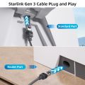 Standard Actuated Starlink Gen 3 Cable  Starlink Cable Gen 3 Replacement Standard V3 Cable Waterproof Starlink Ethernet Cable. 