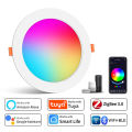 WiFi Smart LED Downlight Zigbee Down Light Dimmable Round Spotlight 5W 7W 10W 15W Color Change Alexa Google Home Vocie Control lightify. 