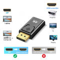 4K DP DisplayPort to HDMI-compatible Adapter Converter Display Port DP to HDMI-compatible HDTV Adapter Video Audio PC Laptop. 