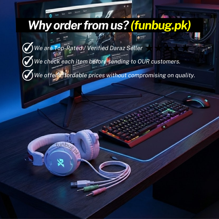 FunBug%20Gaming%20Headset%20Headphone%20with%20Noise%20Cancelling%20Microphone%20~%20Over%20the%20Ear%20White%20Gaming%20Headphones%20with%20Stereo%20Sound%20&%20Bass%20for%20Pubg%20Mobile%20PC%20Laptop%20Computer%20PlayStation4%20Xbox%20PS4%20PS5%20Nintendo%20Switch,%20MAC%20OS%20~%20By%20FunBug%20-%20Image%209