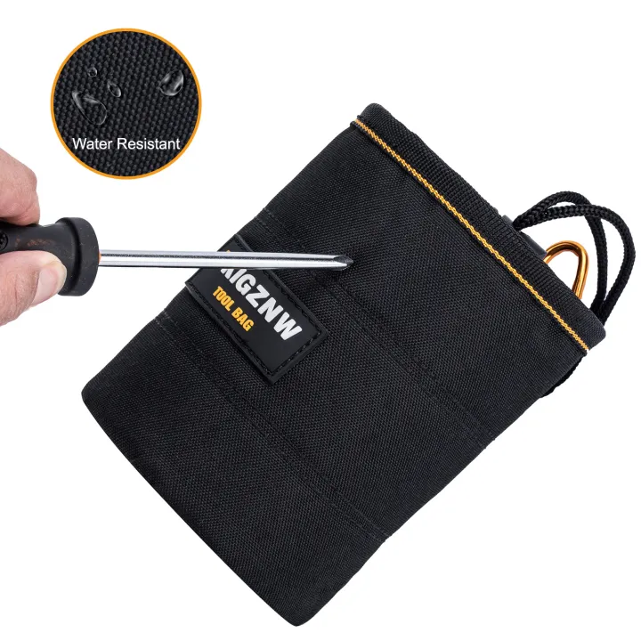TKIGZNW%20Tool%20Pouch%20Nails%20Screws%20Bag%20with%20Belt%20Clip%20Black%20-%20Image%205