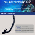 Breathing Tube Full Dry Flexible Silicone Mouthpiece Diving Snorkeling Gear Prevention Water Choking Equipment. 