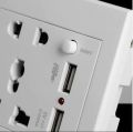 USB Socket Wall Power Outlets with Double USB Port Home Panel Outlet 2.1A 5V Electrical Power Sockets. 