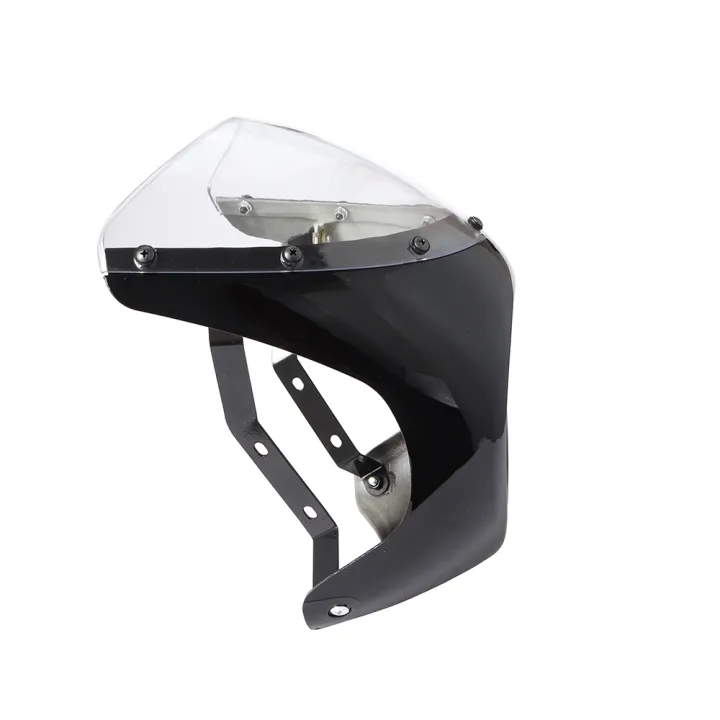 Motorcycle%20Red/White%20Front%20Headlight%20Fairing%20Windshield%20For%20Cafe%20Racer%20Honda%20Universal%207inch/16.5~18cm%20Retro%20Headlamp%20Windscreen%20-%20Image%207