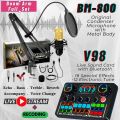 OriginaI BM800 High Quality Condenser Microphone with Live Sound Card - Full Set. 
