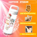 50Pcs Funny Cat Stickers Adorable, Kawaii and Colorful Decals Perfect for Water Bottles, Laptops and phone. 