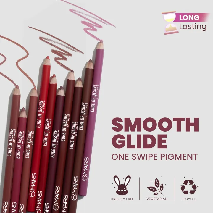 MARS%20Matte%20Lip%20Liner%20%7C%20One%20Swipe%20Smooth%20Application%20%7C%20Long%20Lasting%20Lip%20Pencil%20(1.4gm)%20-%20Image%206
