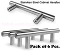 NMHS Cabinet Handle 9Stainless SS Holow Rod Handel 6 inch ( 6 pack ). 