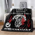 Jax Teller SONS OF ANARCHY Charlie Hunnam Throw Blanket Shawl Cloak Bedroom Living Room Sofa Couverture Chaude Manta Caliente. 