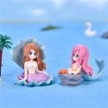 Aquarium Decoration Beautiful Mermaid Figurine Fish Tank Ornaments DIY Cake Decor Desk Craft Accessories Miniature Figurines. 