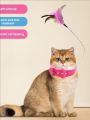 Interactive Cat Collar Teaser - Self-Play Hands-Free Toy for Indoor Cats, Fun & Exercise (Neck Design).