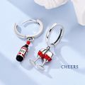Original 925 Sterling Silver Hoop Earrings Luxury Firefly Ear Pendant Hoop Earrings For Women Girl Party Wedding Jewelry .