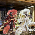 2Pcs Tian Guan Ci Fu Ring Heaven Official’s Blessing Hua Cheng Xie Lian Cosplay Stand Acrylic Figure Standing Desk Decoration. 