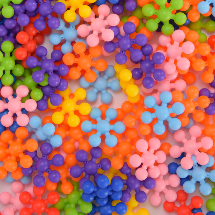 Children's%203D%20snowflake%20flake%20plum%20blossom%20building%20block%20rotatable%20toy%20-%20Image%203