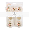 2Pcs/Set Ins Cream Chiffon Flower Headbands with Cotton Socks for Baby Girls Boutique Flower Anti-Slip Short Cotton 0-12M Sock. 