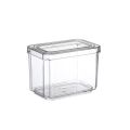 New Refrigerator Organizer Bin Stackable Fridge Food Storage Box With Handle Clear Plastic Pantry Food Freezer Organizer Tool.