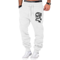 2025 Men's Dragon Pattern Printed Fashion Running Pants, Leisure Fitness, Outdoor Tight Clothing, Sports Pants,.