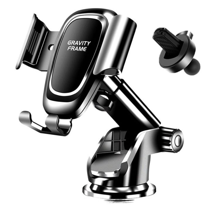 Car Phone Holder & Super Suction Cup Universal 4 in 1 for Car Dashboard Windshield Vent Car Mount for iPhone