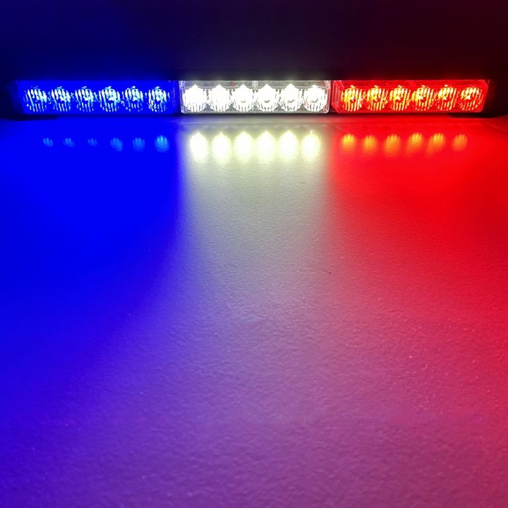 Red%20White%20Blue%2018%20LED%20Police%20Signal%20Light%20Traffic%20Adviser%20Car%20Emergency%20Warning%20Strobe%20Lights%20Bar%20Vehicle%20Flashing%20Lamp%20Beacon%20-%20Image%206