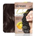 Streax Gel Hair Colour for Women & Men, Dark Brown 3 - 150ml. 