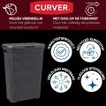 New Laundry Basket Plastic Mesh Dustbin for Kitchen Decent Design For Washing Clothes. 