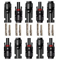 5 Pairs/Batch Of Solar Connectors With 2 Wrenches Waterproof Solar Panel Connectors Solar Cables Solar Photovoltaic Connectors. 