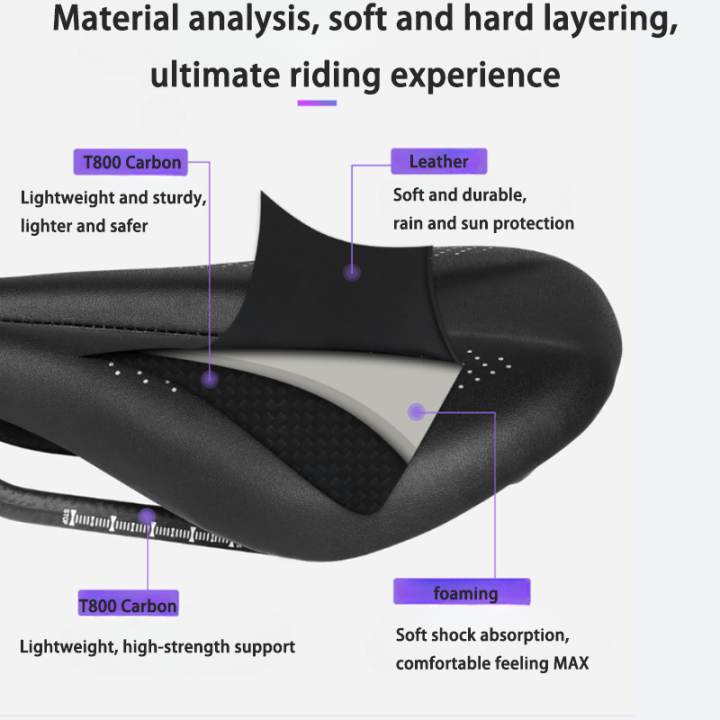 Ultra%20Light%20137g%20Ultra%20Soft%20Comfortable%20Carbon%20Fiber%20Short%20Nose%20Seat%20Cushion%20for%20Road%20Bikes%20Bicycle%20Saddle%20Pad%20-%20Image%206