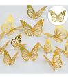12 Pcs Butterfly Wall Stickers, 3D Butterfly Wall Decor  Butterfly Party Decorations Birthday Cake Decorations Removable Wall Stickers Room Decor for Baby Shower Party Girls Boy's Kids. 