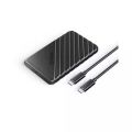 Rifah technology O-R-I-C-O USB C Hard Drive Enclosure with USB C to C Cable for 2.5 inch SATA SSD HDD 6Gbps External Hard Drive Case Tool-Free with UASP for MacBook Pro Air,White (25PW1C-C3). 