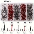 Fishing Treble Hooks, 3 Claw Fishing Hooks Strong  Round Bend High Carbon Steel Hooks for Saltwater Freshwater Lure Baits. 
