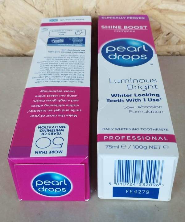 Pearl Drops - Luminous Bright White Toothpolish - Whitening Effect - Pro-Shine Complex - 75ml