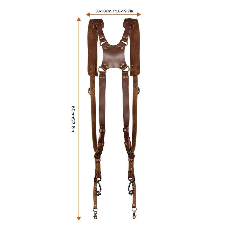 Dual%20Camera%20Strap%20Double%20Camera%20Harness%20Adjustable%20Leather%20Camera%20Straps%20Universal%20Camera%20Shoulder%20Strap%20for%20DSLR/SLR%20Cameras%20-%20Image%206