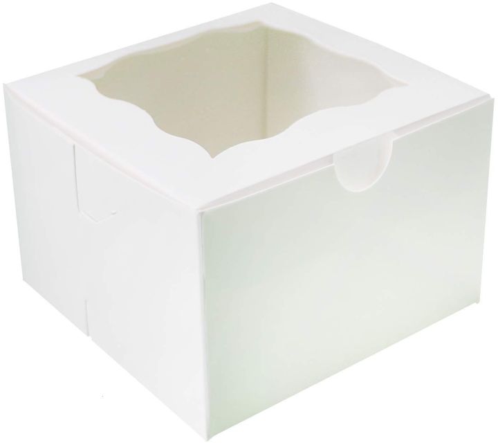 Bento Cake Box – Window Cake Box – Size 5*5*4.5 Inches – Pack of 15 Boxes