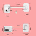 Password Baby Safety Lock Home Security Protection Window Securities Lock 4-Round Cipher Window Lock For House Refrigerator. 